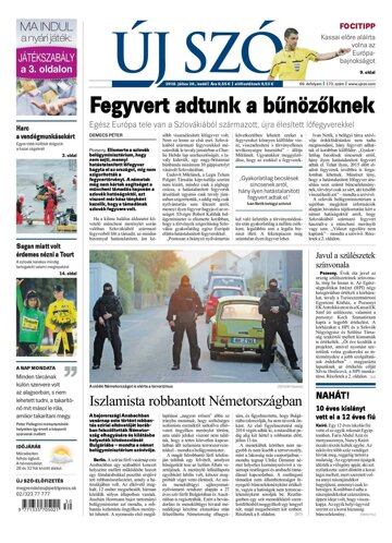 Obálka e-magazínu Új Szó 26.7.2016