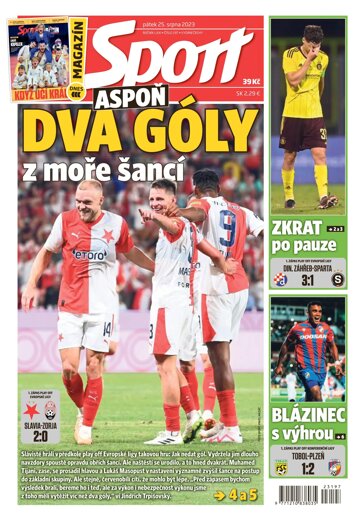 Obálka e-magazínu Sport 25.8.2023