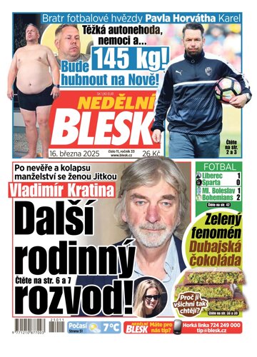 Obálka e-magazínu Nedělní Blesk 16.3.2025