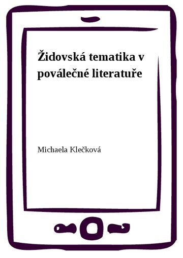 Obálka knihy Židovská tematika v poválečné literatuře