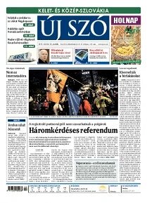 Obálka e-magazínu Új Szó 29.10.2014