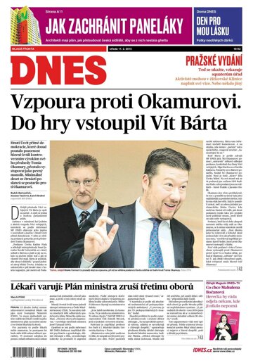 Obálka e-magazínu MF Dnes 11.2.2015