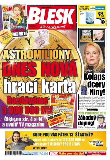 Obálka e-magazínu Blesk 13.11.2015