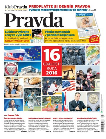 Obálka e-magazínu Pravda 2.1.2016