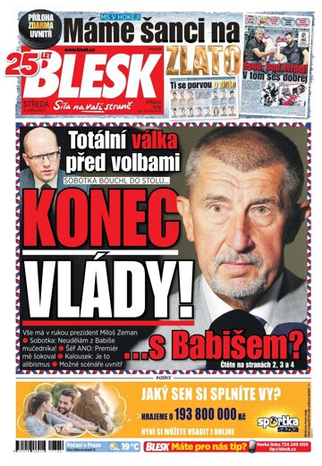 Obálka e-magazínu Blesk 3.5.2017