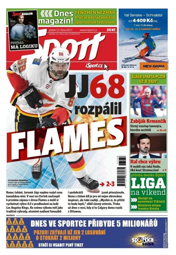 Obálka e-magazínu Sport 13.10.2017