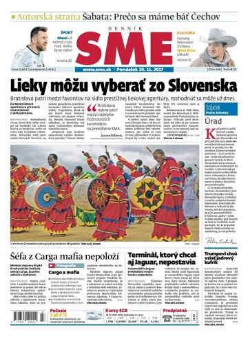 Obálka e-magazínu SME 20.11.2017