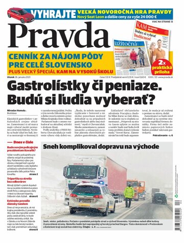 Obálka e-magazínu Pravda 26. 1. 2021