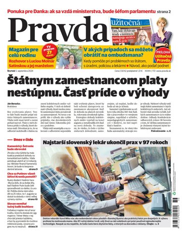 Obálka e-magazínu Pravda 5. 9. 2024