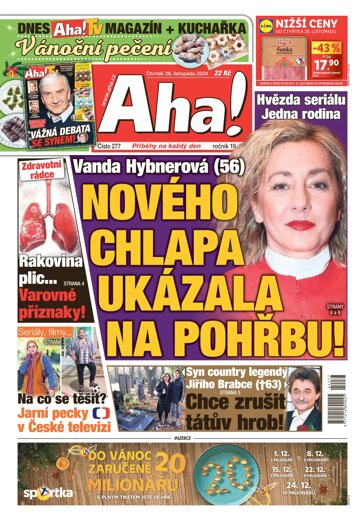 Obálka e-magazínu AHA! 28.11.2024