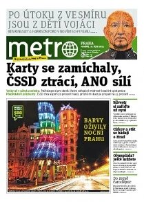 Obálka e-magazínu deník METRO 21.10.2013