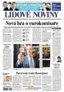 Obálka e-magazínu Lidové noviny 27.5.2014