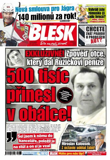 Obálka e-magazínu Blesk 14.4.2015