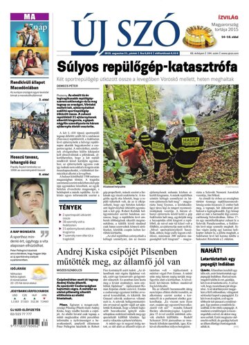 Obálka e-magazínu Új Szó 21.8.2015