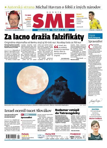 Obálka e-magazínu SME 1.2.2018