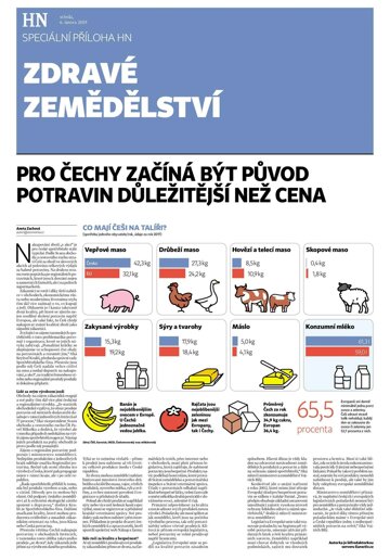 Obálka e-magazínu Hospodářské noviny - příloha 026 - 6.2.2019 příloha Zdravé zemědělství