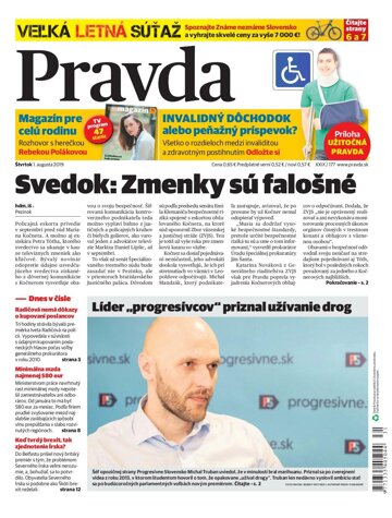 Obálka e-magazínu Pravda 1. 8. 2019