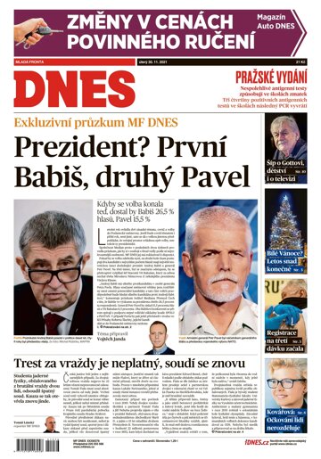 Obálka e-magazínu MF Dnes 30.11.2021