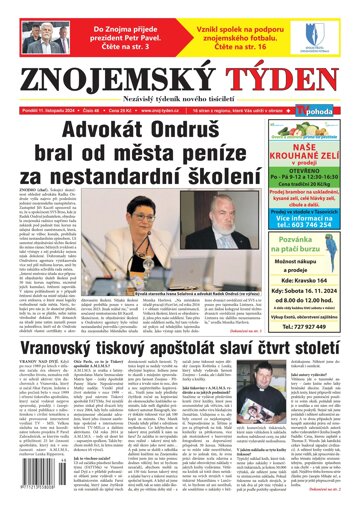 Obálka e-magazínu Znojemský týden 46/2024