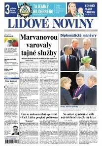 Obálka e-magazínu Lidové noviny 7.6.2014