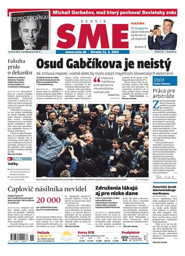 Obálka e-magazínu SME 11.3.2015