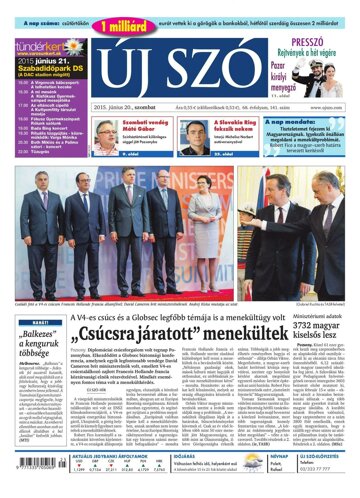 Obálka e-magazínu Új Szó 20.6.2015