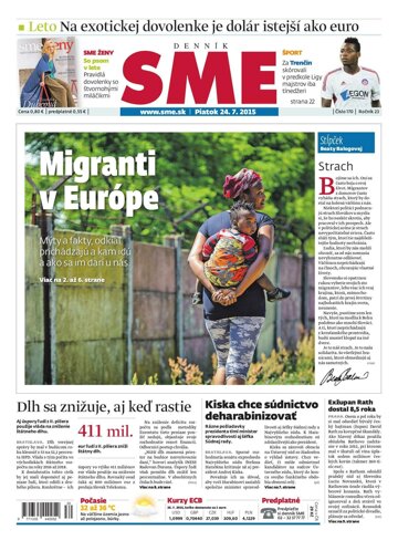 Obálka e-magazínu SME 24.7.2015