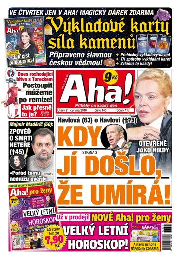 Obálka e-magazínu AHA! 21.6.2016