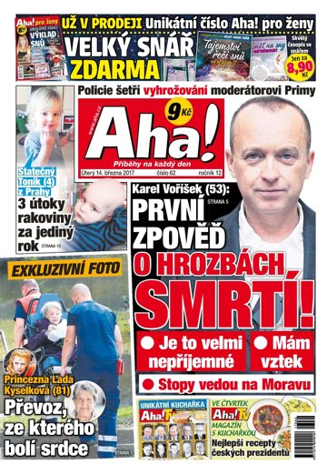 Obálka e-magazínu AHA! 14.3.2017