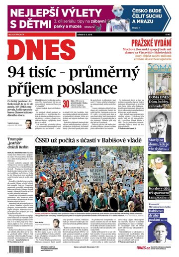 Obálka e-magazínu MF Dnes 6.6.2018