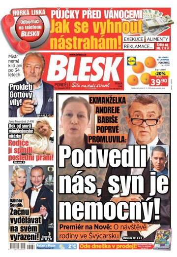 Obálka e-magazínu Blesk 19.11.2018