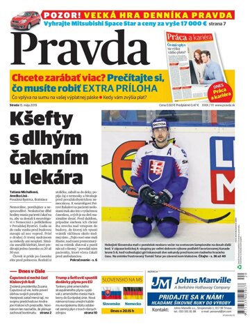 Obálka e-magazínu Pravda 15. 5. 2019