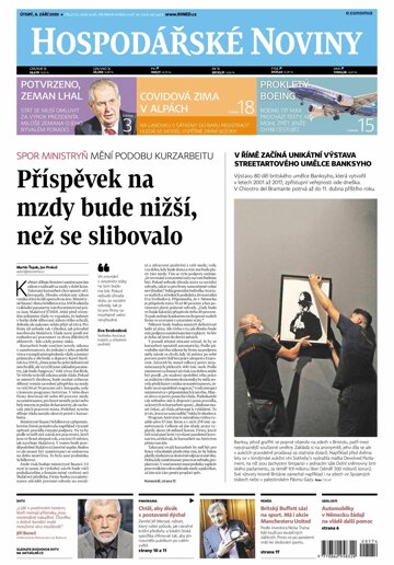 Obálka e-magazínu Hospodářské noviny 174 - 8.9.2020