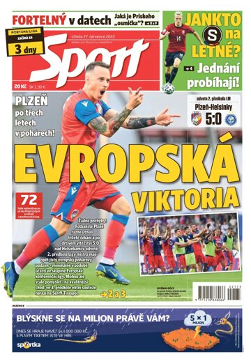 Obálka e-magazínu Sport 27.7.2022