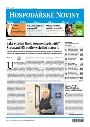 Obálka e-magazínu Hospodářské noviny 032 - 14.2.2025