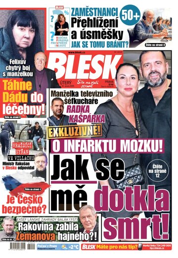 Obálka e-magazínu Blesk 18.2.2025