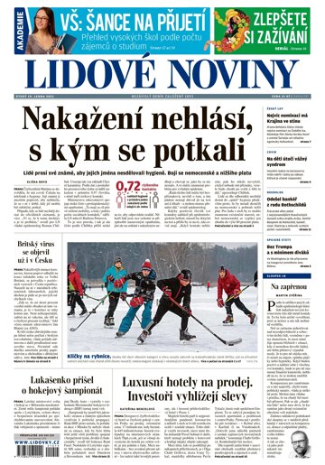 Obálka e-magazínu Lidové noviny 19.1.2021