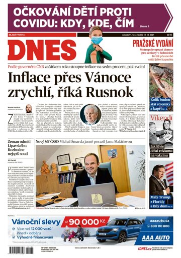 Obálka e-magazínu MF Dnes 11.12.2021