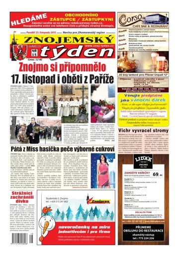 Obálka e-magazínu Znojemský týden 48 / 2015