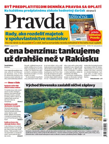 Obálka e-magazínu Pravda 08. 08. 2023