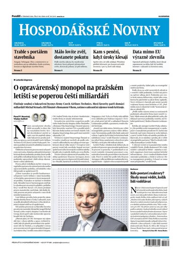 Obálka e-magazínu Hospodářské noviny 130 - 8.7.2024