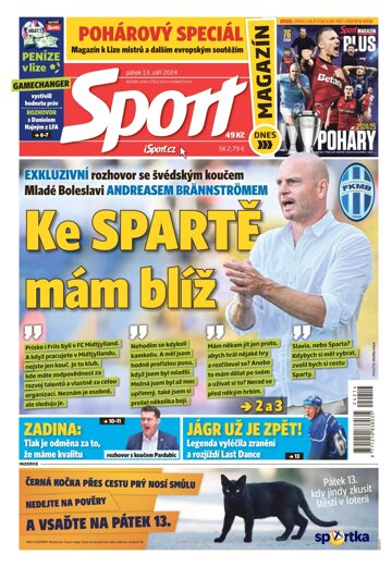 Obálka e-magazínu Sport 13.9.2024