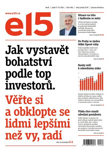 Obálka e-magazínu E15 11.10.2024