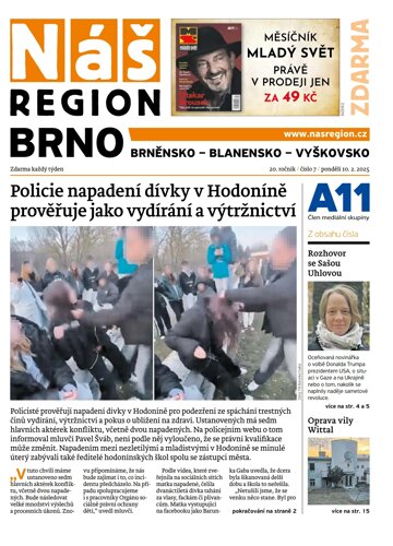 Obálka e-magazínu Náš Region - Brno 7/2025