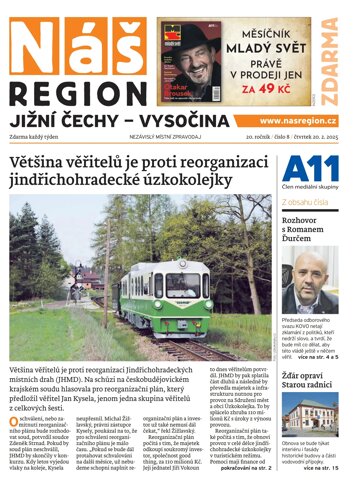 Obálka e-magazínu Náš Region - Jižní Čechy 8/2025