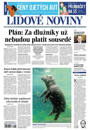 Obálka e-magazínu Lidové noviny 25.2.2016