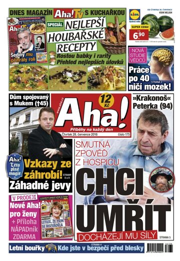 Obálka e-magazínu AHA! 28.7.2016