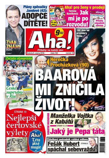 Obálka e-magazínu AHA! 6.8.2016