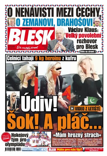 Obálka e-magazínu Blesk 16.1.2018