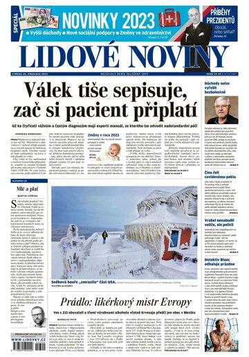 Obálka e-magazínu Lidové noviny 28.12.2022